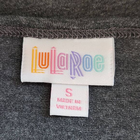 LuLaRoe Gray Tunic T-Shirt Size Small Lularoe Oversized Gray Tunic Tee - Picture 6 of 7